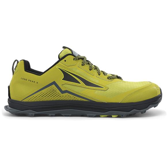 ALTRA Mens Size 9.5 Lone Peak 5 Trail Running Hike Shoe Lime/Black Sneaker New main image 5